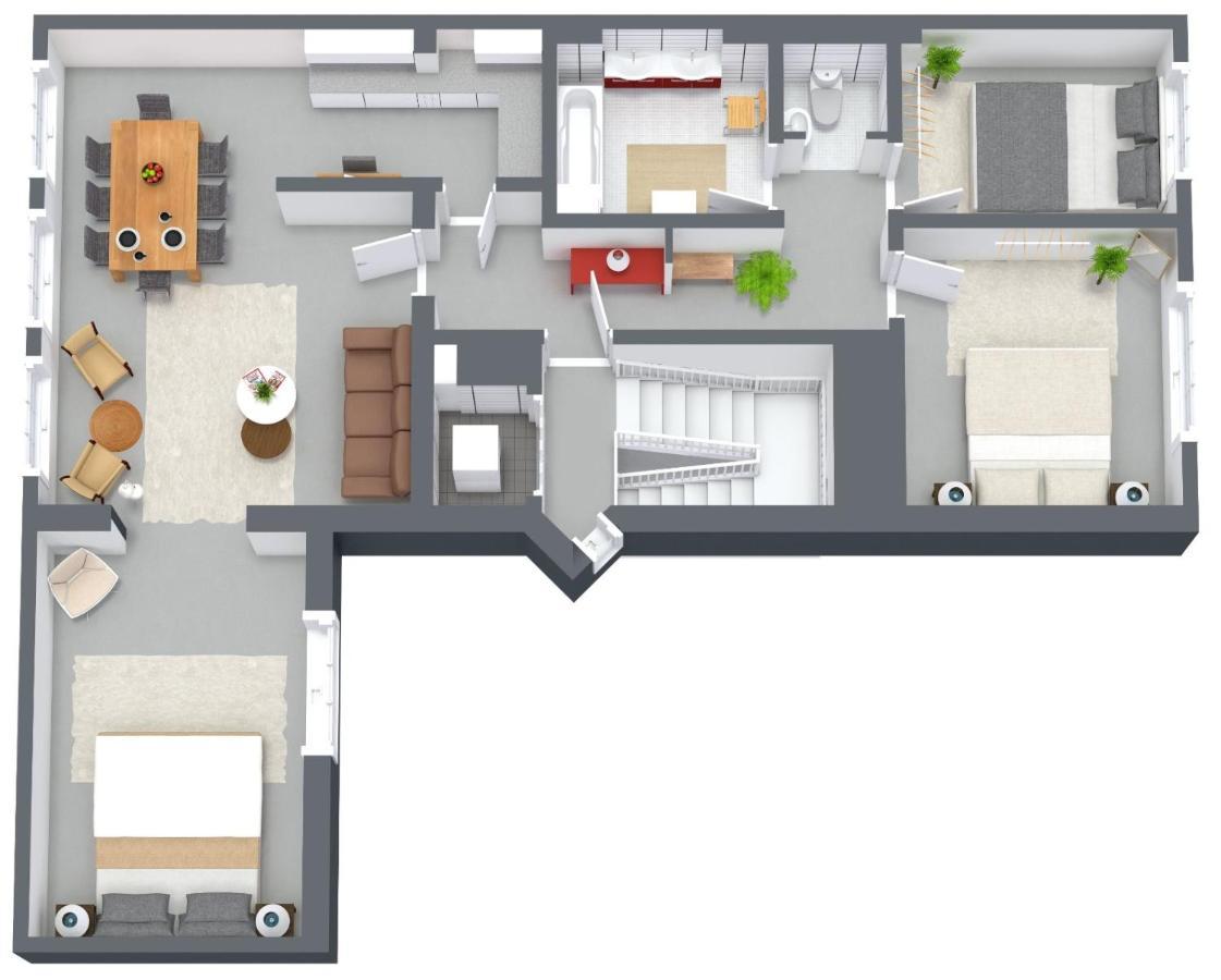 City Apartment 3 Bedroom, Kitchen, Wifi, Workspace, Coffee, Central Hasselt Eksteriør bilde
